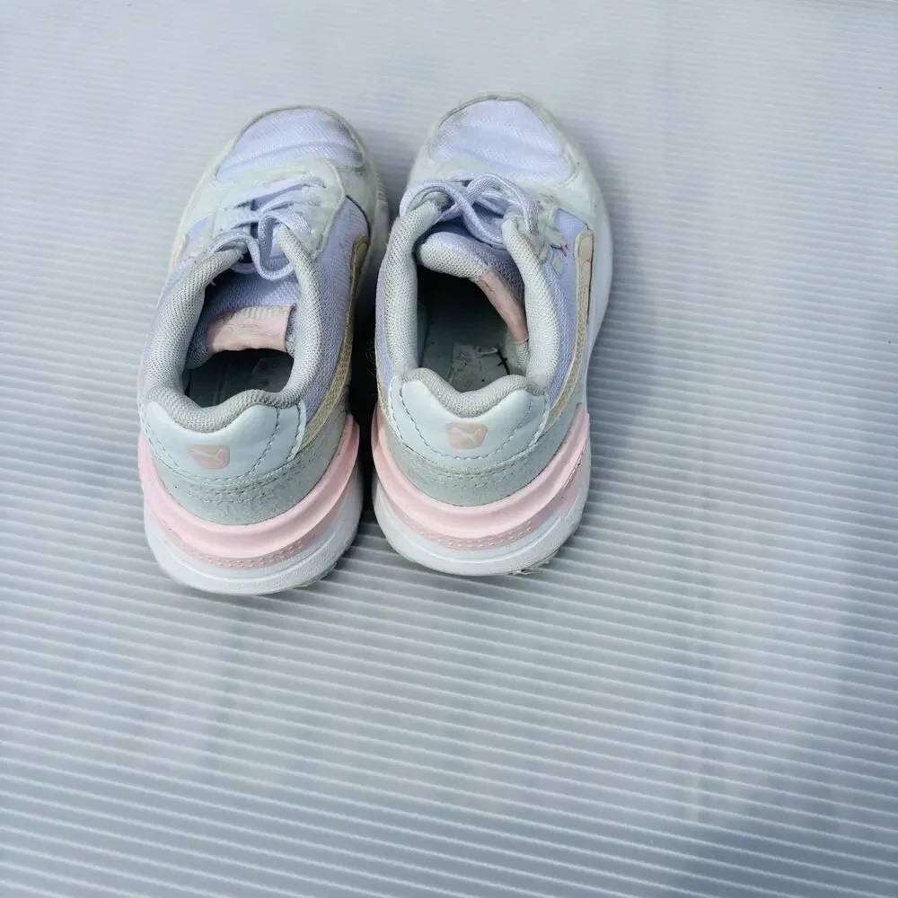 PUMA Sneakers‎ Casual Shoes Graviton Lace Up Youth Girls Boys Pink 10C
